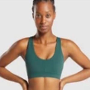Whitney Simmons x Gymshark Bra: Amazon Green
